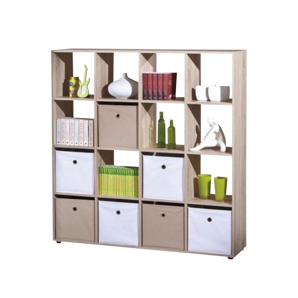 Regał Italy 4x4 dąb sonoma - zdjęcie 1