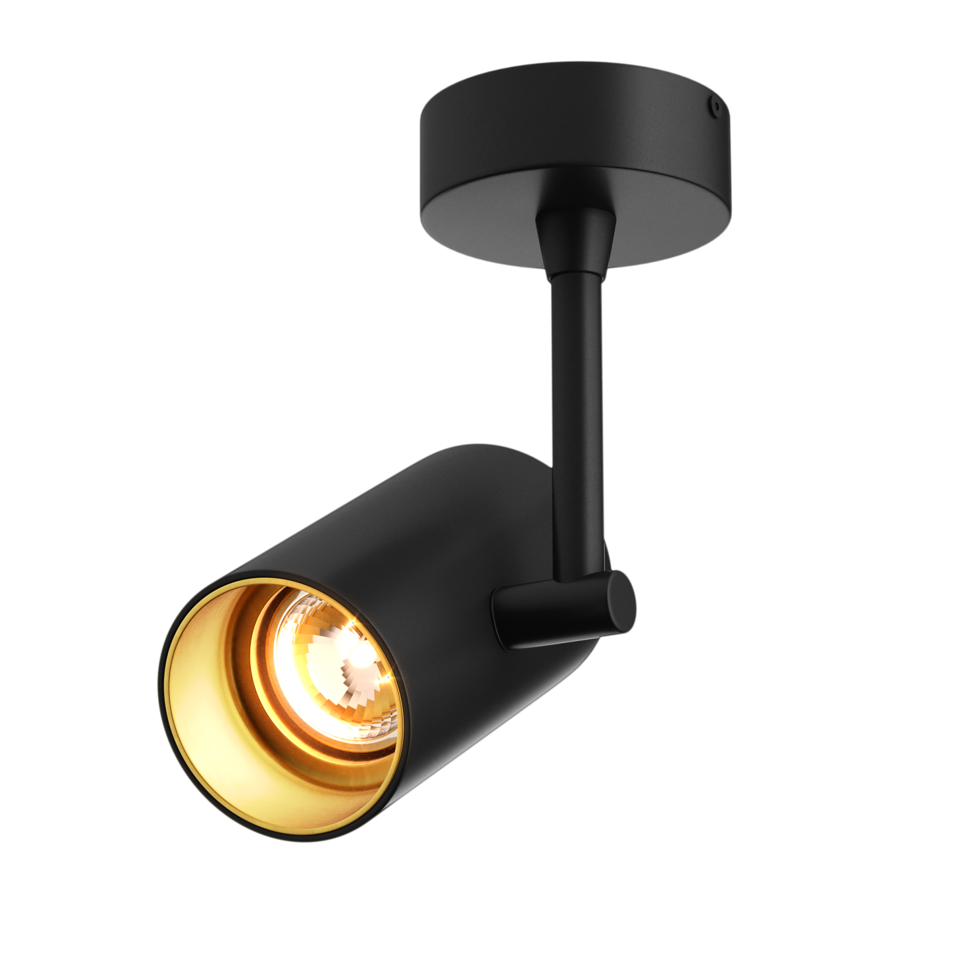 Kinkiet Jared czarny ze złotym wnętrzem - zdjęcie 1