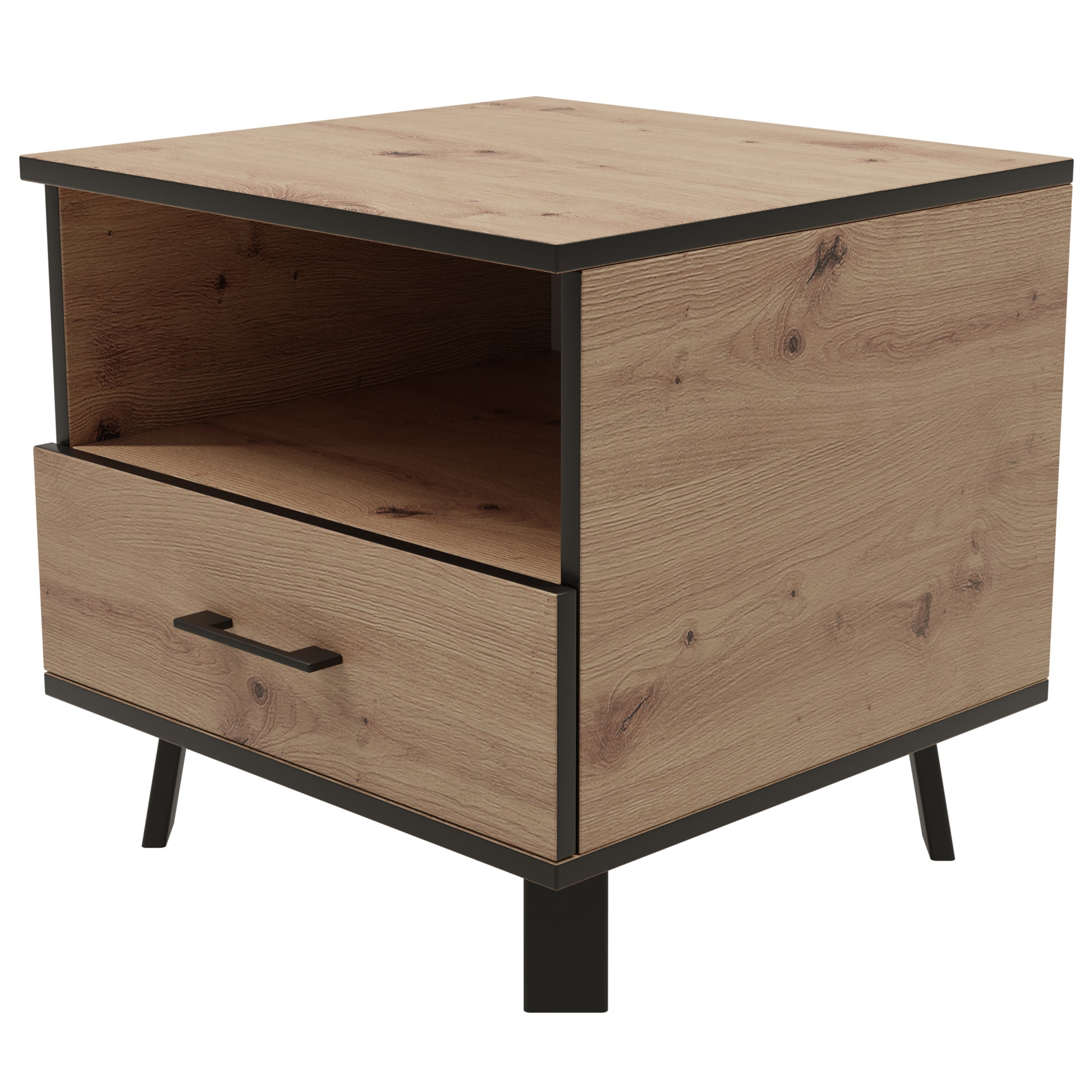 Szafka nocna Farropi 45x47 cm dąb artisan - zdjęcie 1
