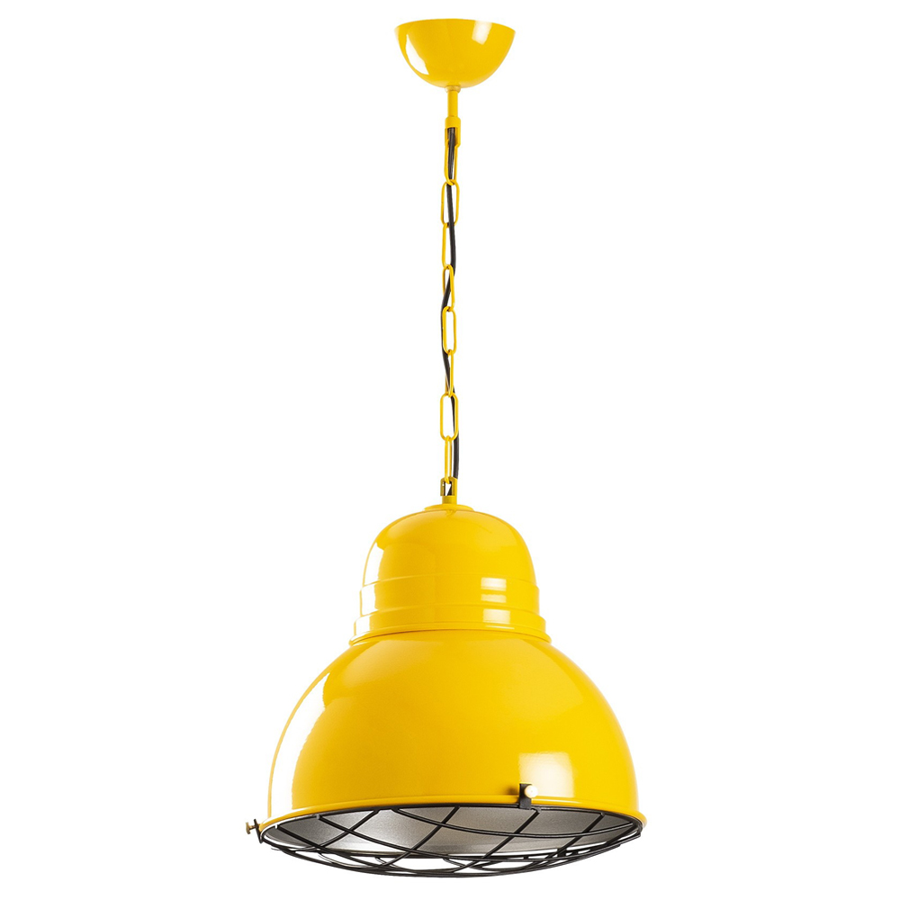 Lampa sufitowa Ardulace industrialna średnica 31 cm żółta - zdjęcie 1