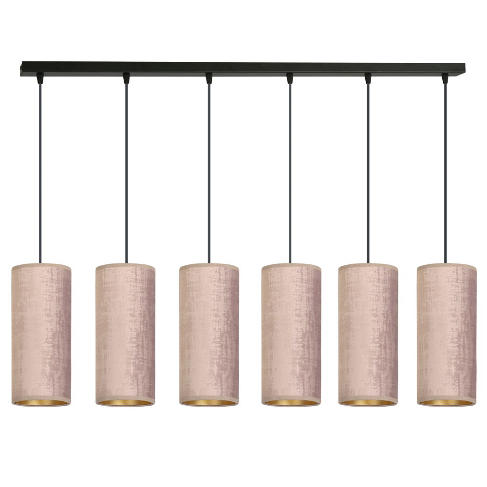 Lampa wisząca Bonett x6 95 cm różowa - zdjęcie 1