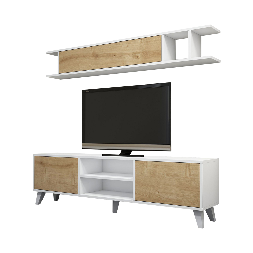 Szafka RTV Viliksa z półką naścienną - zdjęcie 1