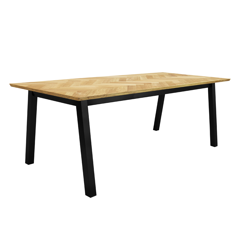 Stół Brighton 220x95 cm blat w jodełkę - zdjęcie 1