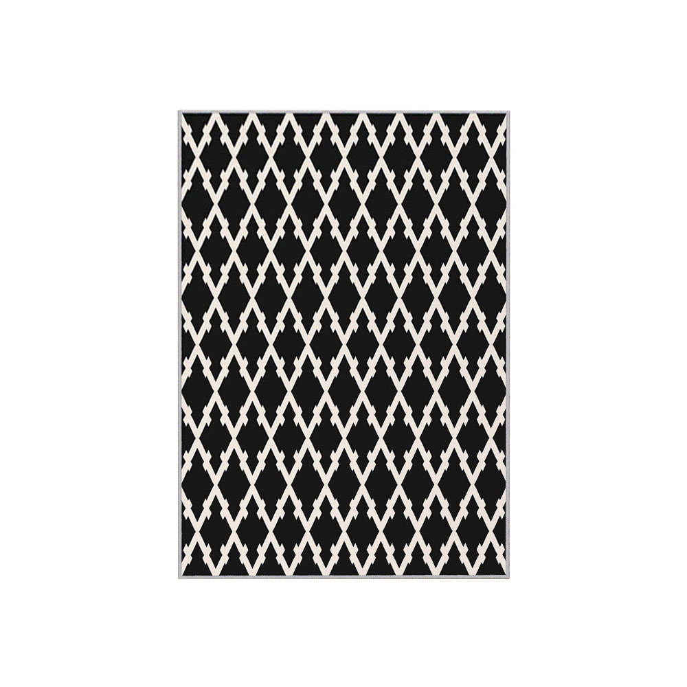 Dywan nowoczesny Visapper 80x120 cm biało-czarny - zdjęcie 1