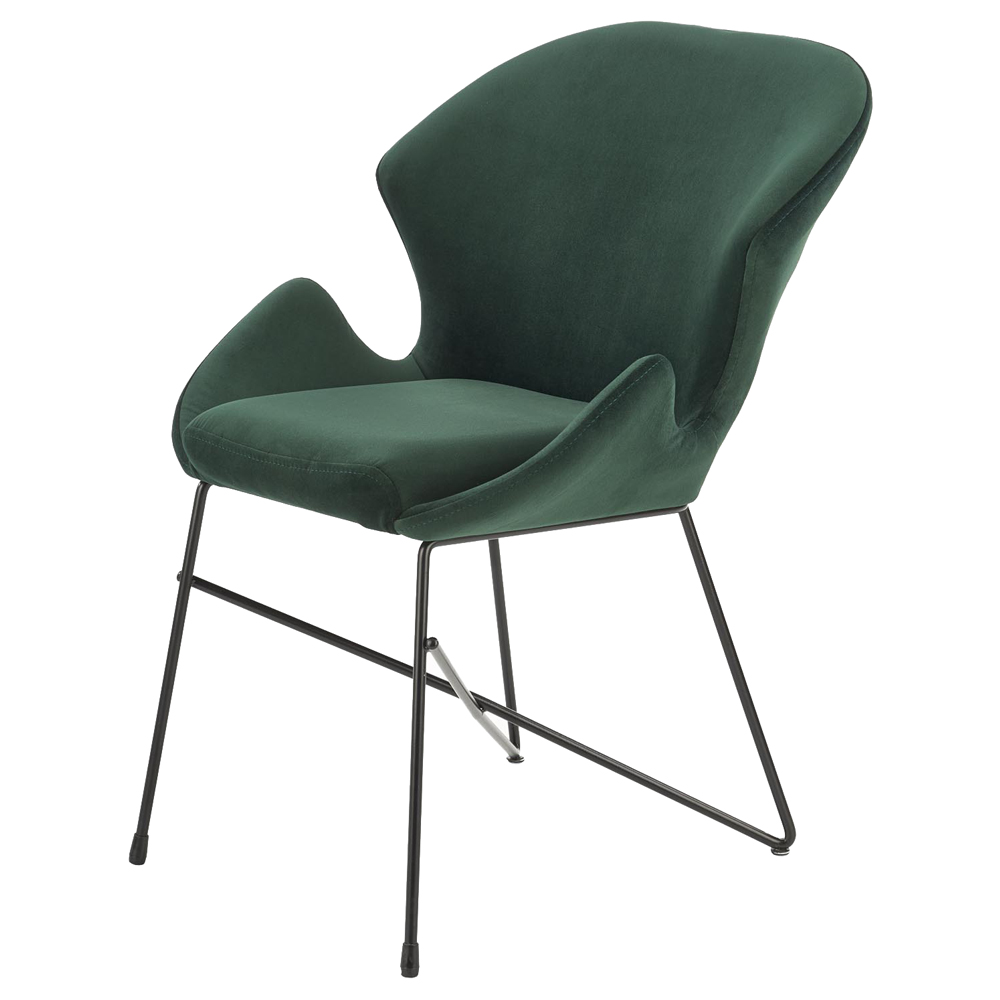 Krzesło tapicerowane Favotenize zielone - zdjęcie 1