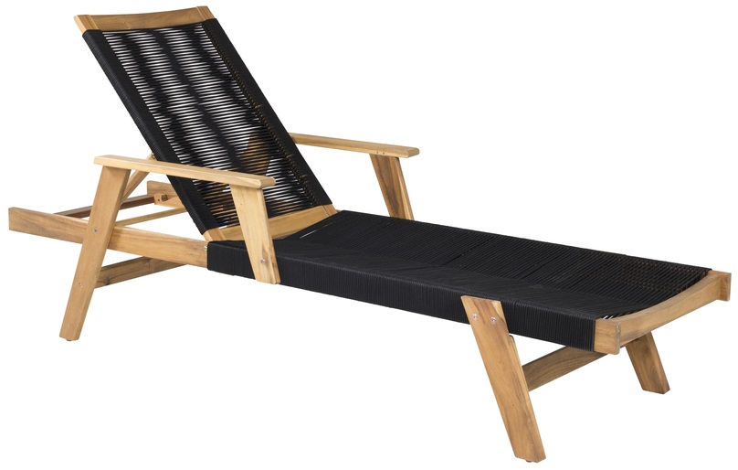 Leżak Akaako brązowo-czarny - zdjęcie 1