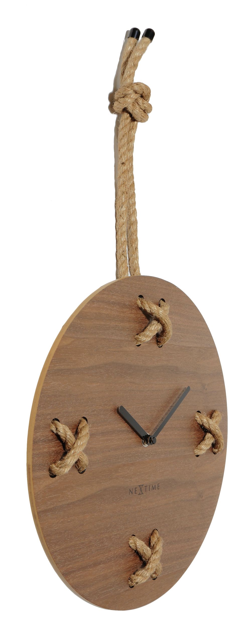 Zegar ścienny Stich 32 cm brązowy