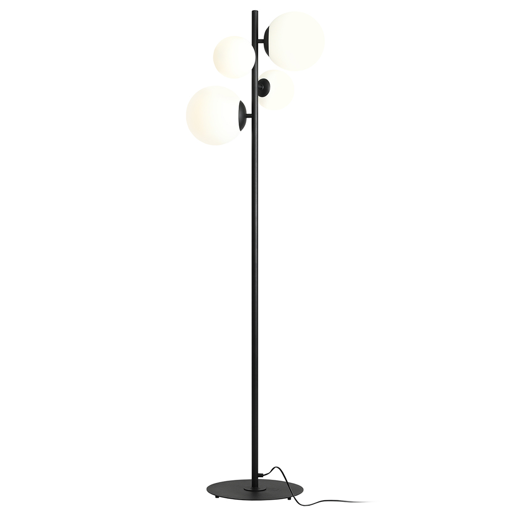 Lampa podłogowa Mauric 161 cm czarna - zdjęcie 1