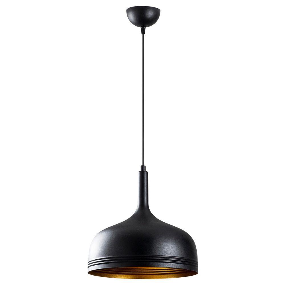 Lampa wisząca Amberson czarna - zdjęcie 1