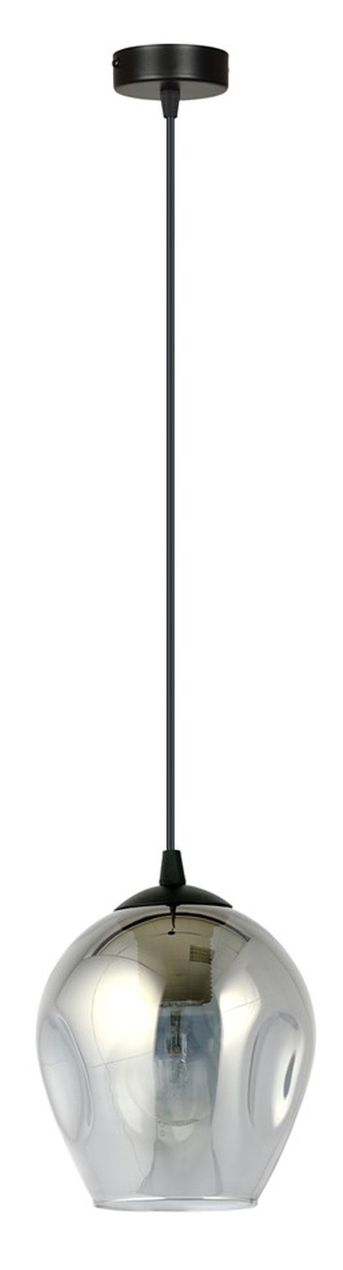 Lampa wisząca Istar czarna z grafitowym kloszem x1 - zdjęcie 1