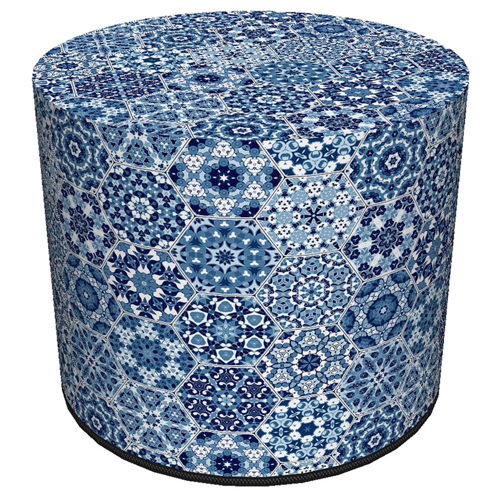 Pufa okrągła Fresvik mozaika Malaga - zdjęcie 1