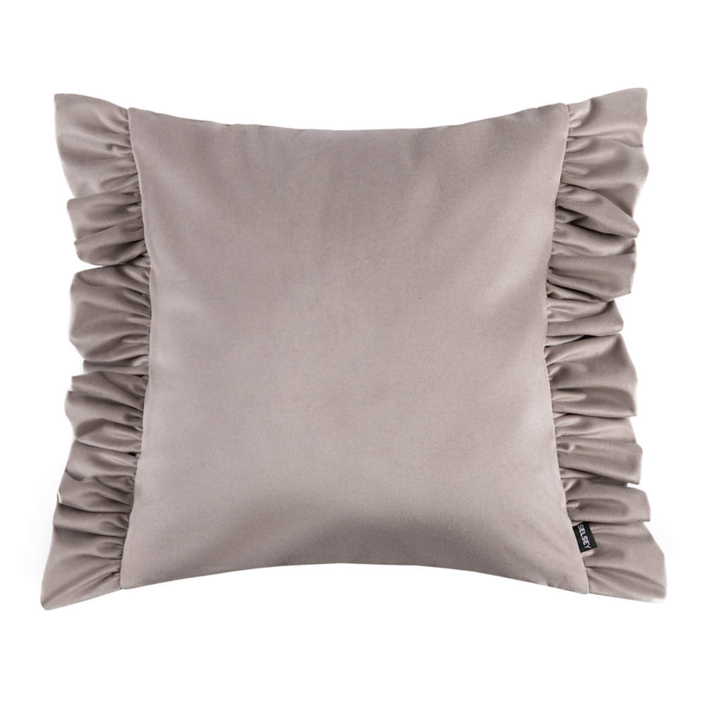 Poduszka dekoracyjna Satriano z poszewką beżowa 40x40 cm - zdjęcie 1