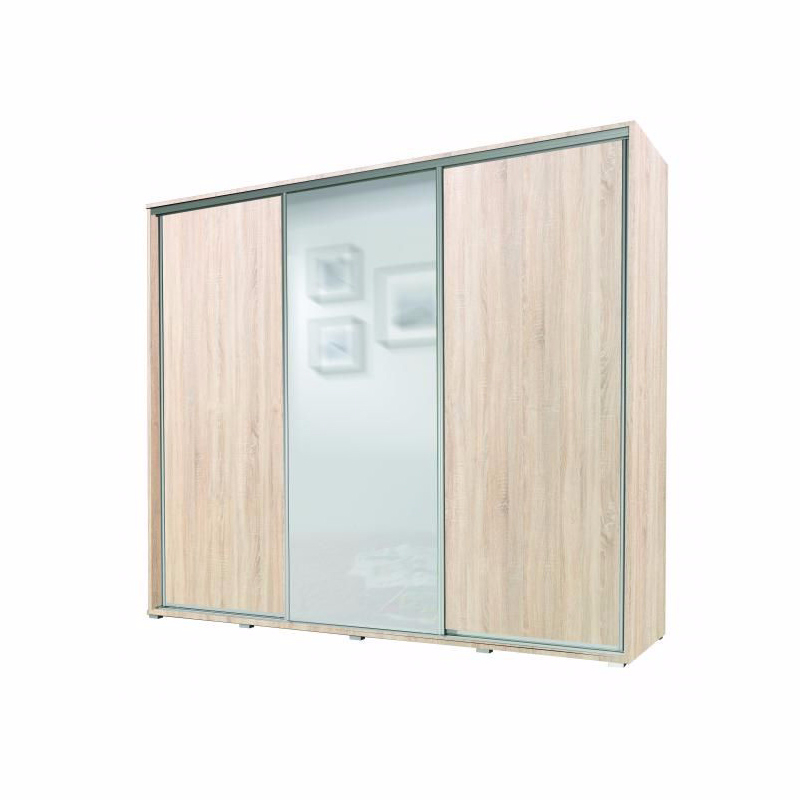 Szafa przesuwna trzydrzwiowa Platinum Dąb sonoma jasny - zdjęcie 1