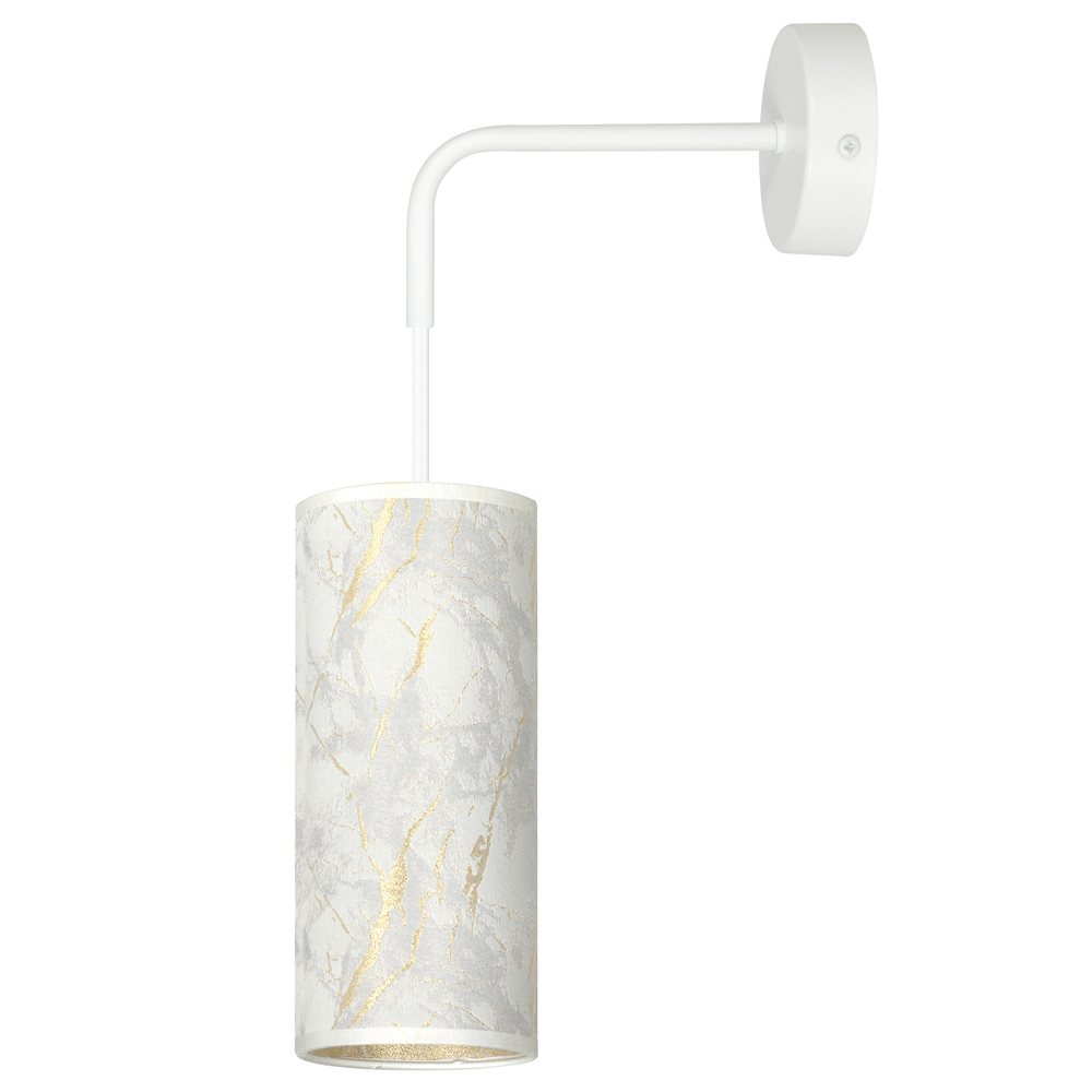 Kinkiet ścienny Karrla średnica 10 cm marmur - zdjęcie 1