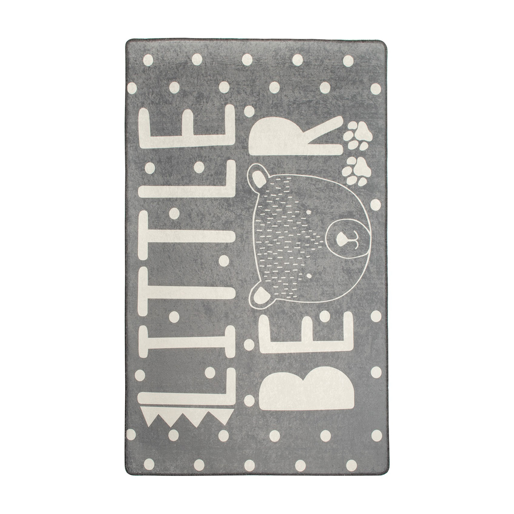 Dywan do pokoju dziecięcego Dinkley Mały Miś szary 100x160 cm - zdjęcie 1