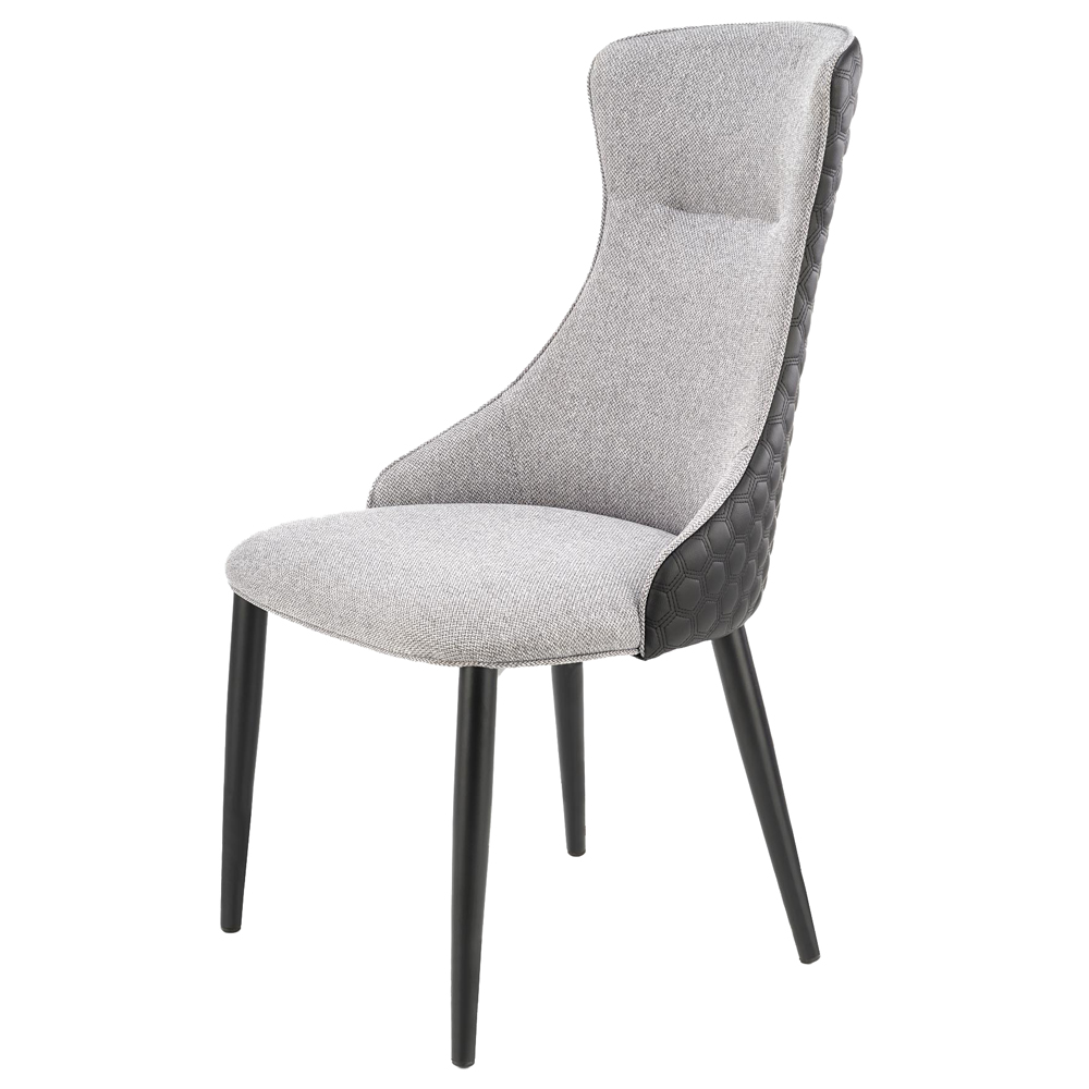 Krzesło tapicerowane Speetells popielate - zdjęcie 1
