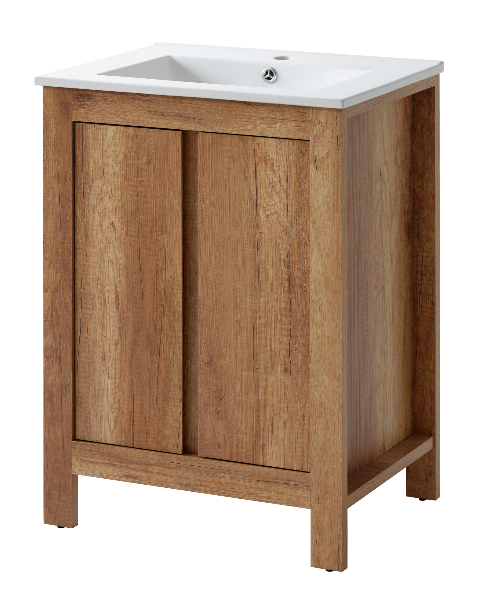 Szafka z umywalką Francisco dąb country 60 cm - zdjęcie 1