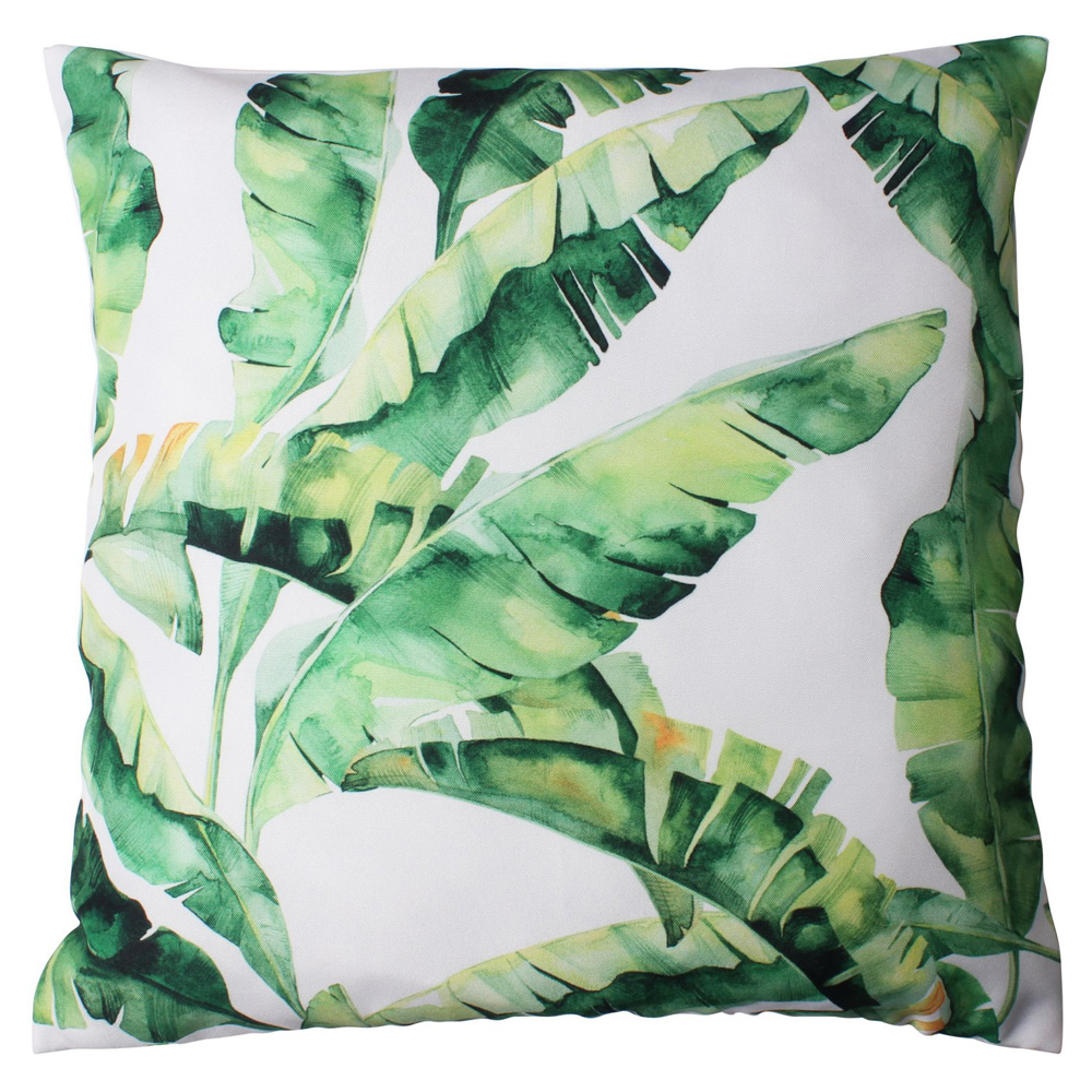 Poduszka Sigfrid 40x40 cm biało-zielona - zdjęcie 1