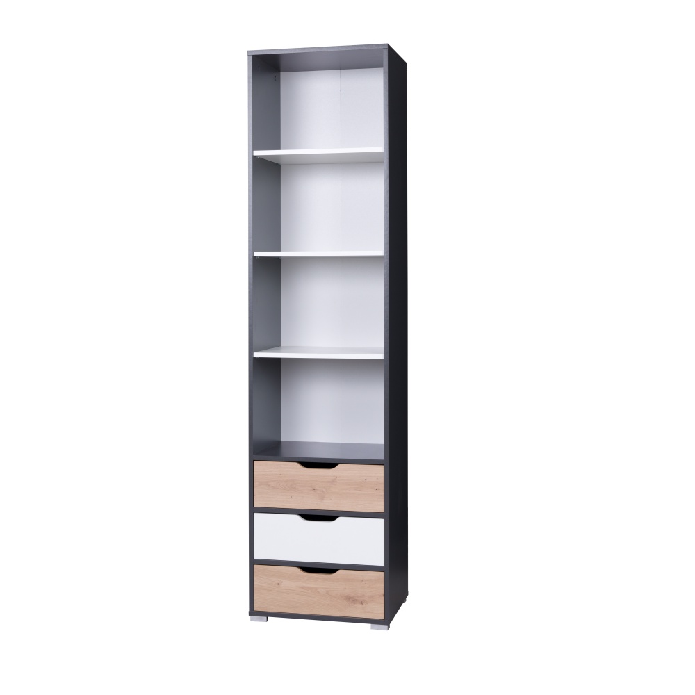 Regał Caspe grafitowy - zdjęcie 1