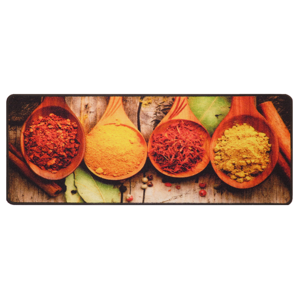 Dywanik do kuchni Naesti z motywem przypraw 50x120 cm kolorowy - zdjęcie 1