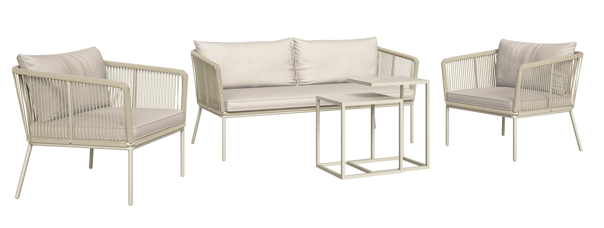 Zestaw mebli ogrodowych Volvito taupe - zdjęcie 1