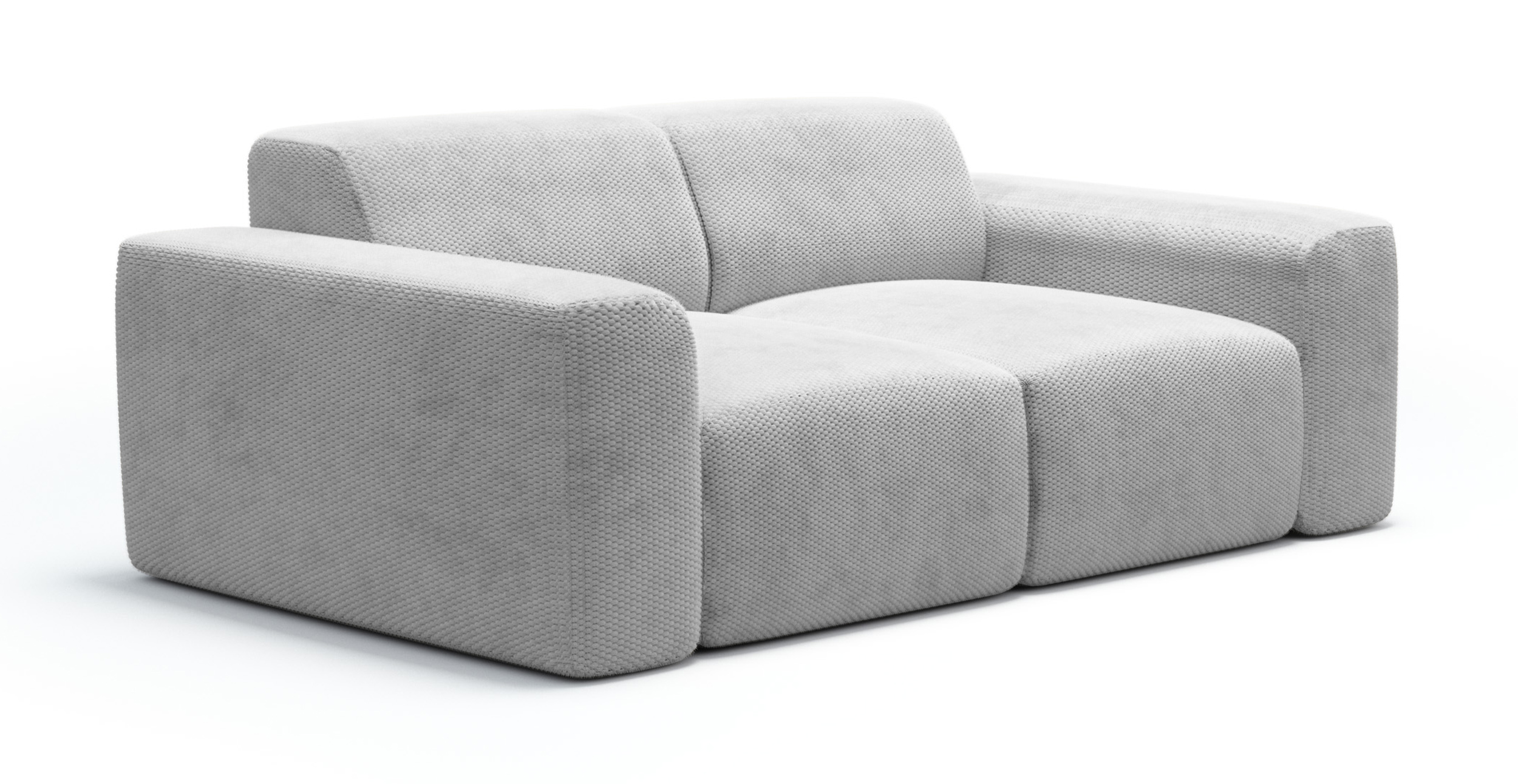 Sofa dwuosobowa Terrafino szara w tkaninie hydrofobowej - zdjęcie 1