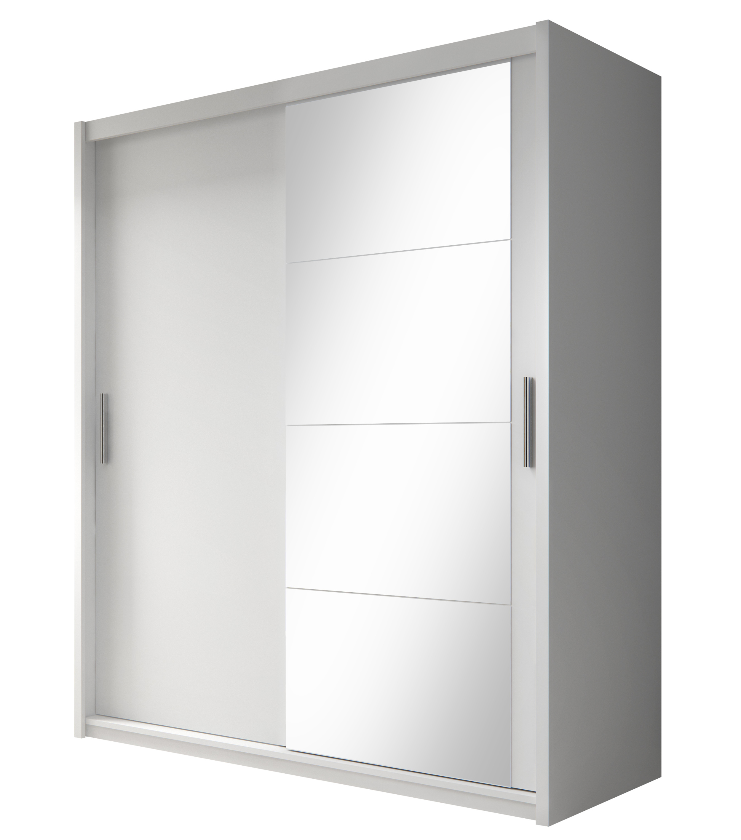 Szafa przesuwna Ogied 180 cm Biała - zdjęcie 1