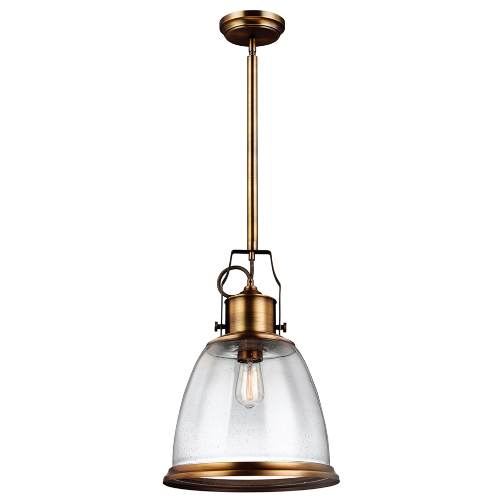 Lampa wisząca Hobbse średnica 35,5 cm mosiężna - zdjęcie 1