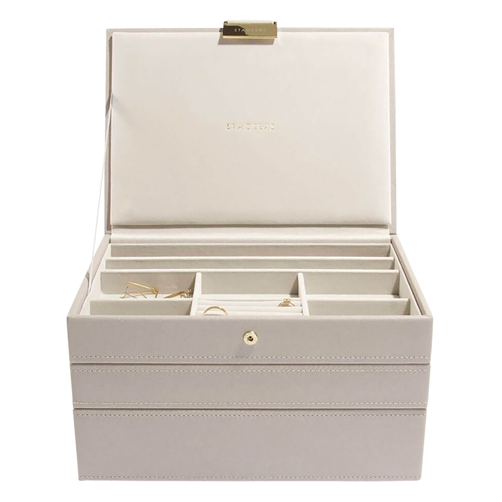 Szkatułka na biżuterię Classic Jewellery Box szaro-brązowy - zdjęcie 1