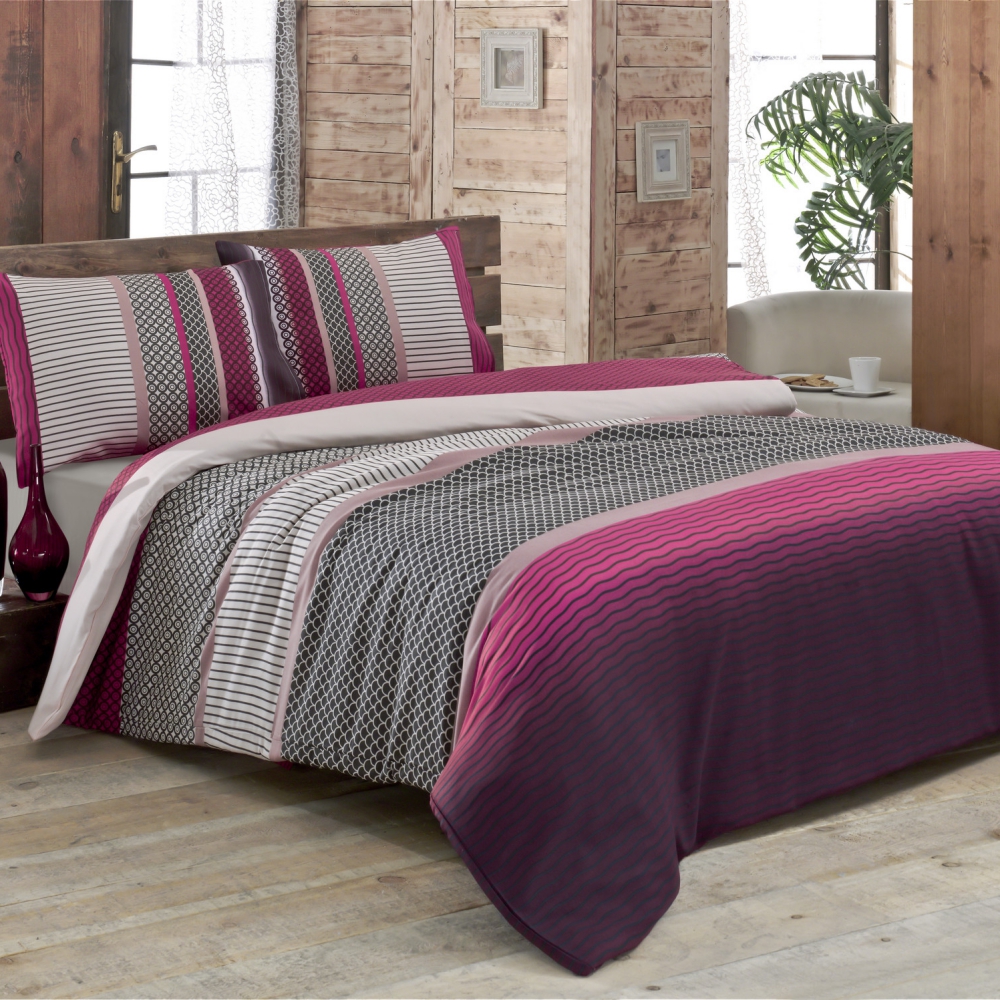 Komplet pościeli Eclipse 200x220 cm z dwiema poszewkami na poduszkę 50x70 cm i z prześcieradłem - zdjęcie 1