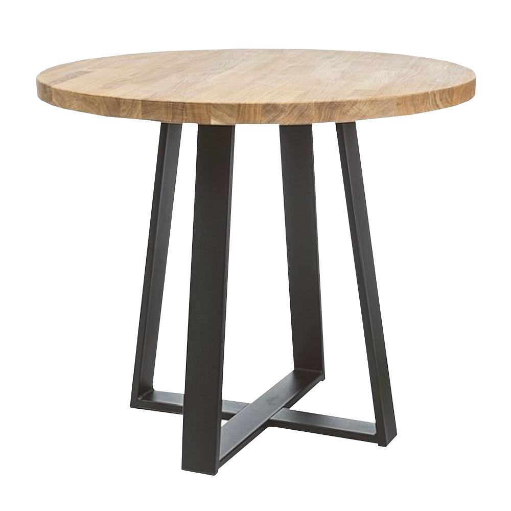 Stół okrągły Dalvik średnica 90 cm z litego drewna - zdjęcie 1