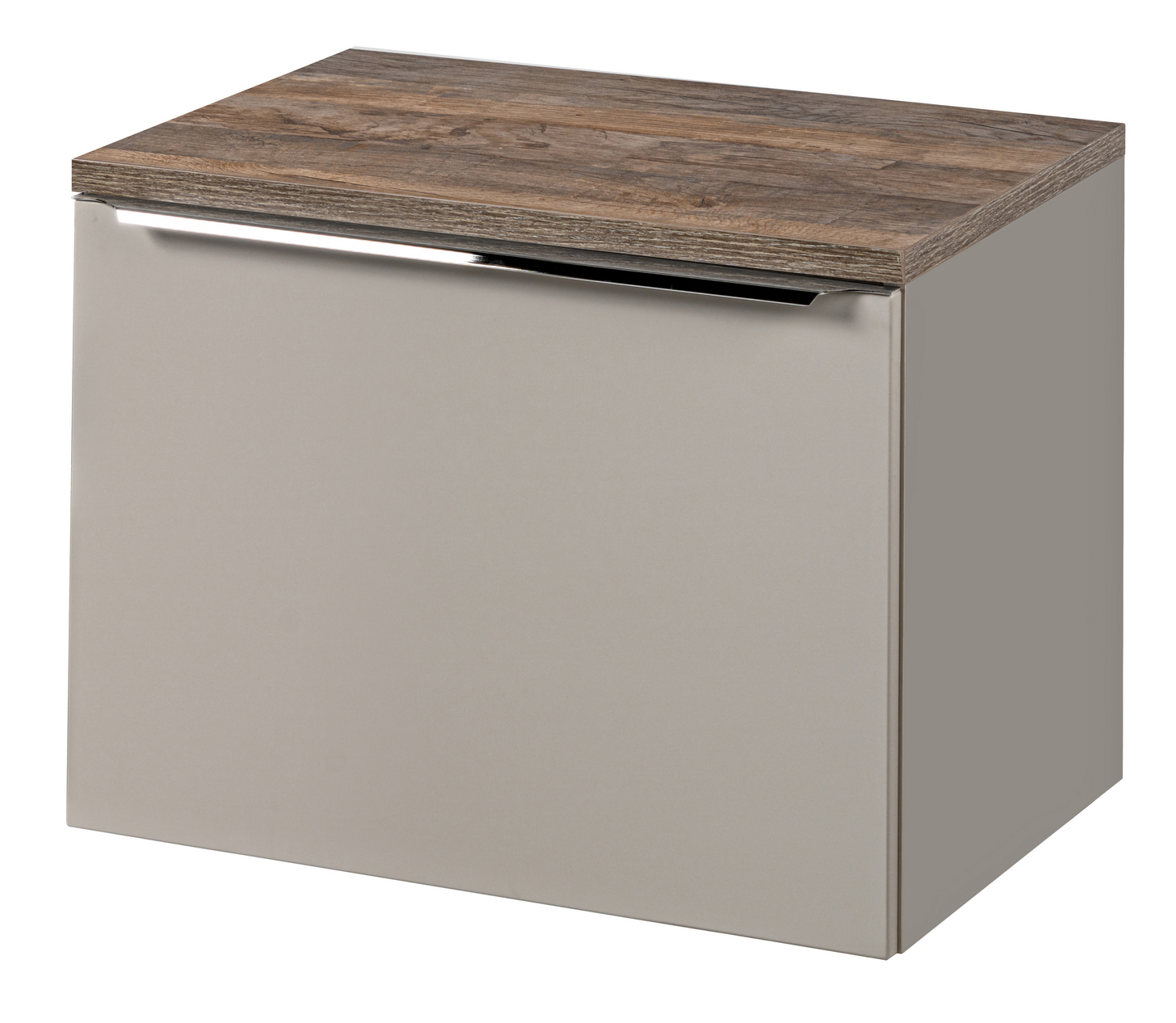 Szafka pod umywalkę Olimmi 60 cm szara/dąb santa - zdjęcie 1