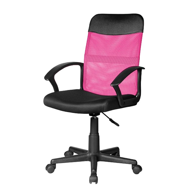 Fotel biurowy Rabges różowo-czarny - zdjęcie 1