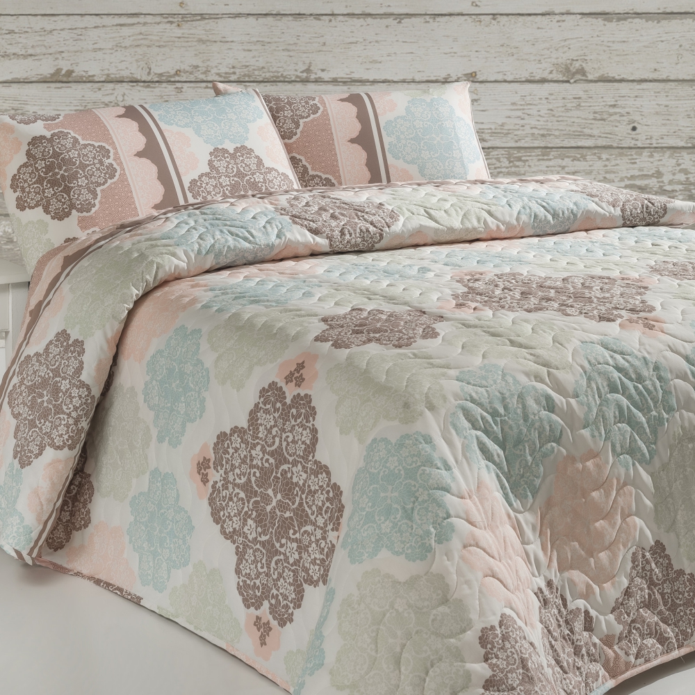 Narzuta Bohemian Pastels 200x220 cm z dwiema poszewkami na poduszkę 50x70 cm - zdjęcie 1