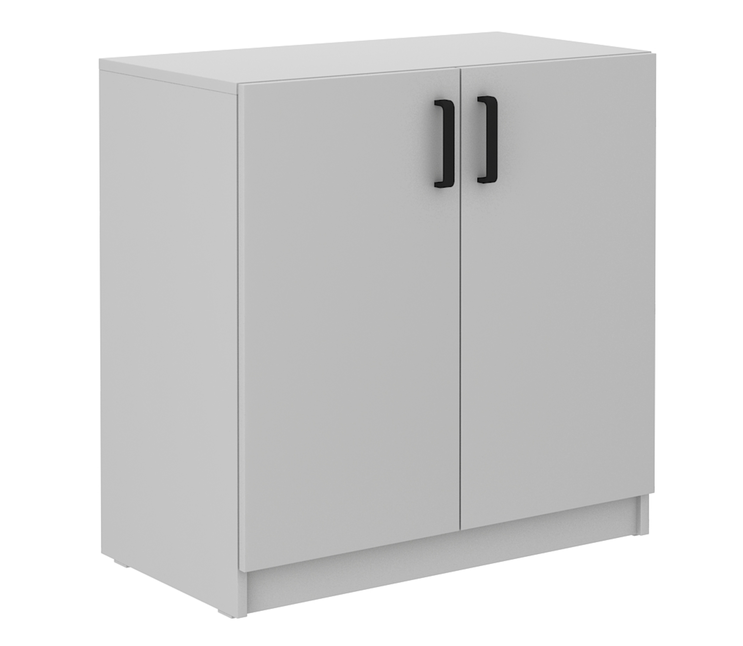 Komoda Stundly dwudrzwiowa 80 cm Szary - zdjęcie 1