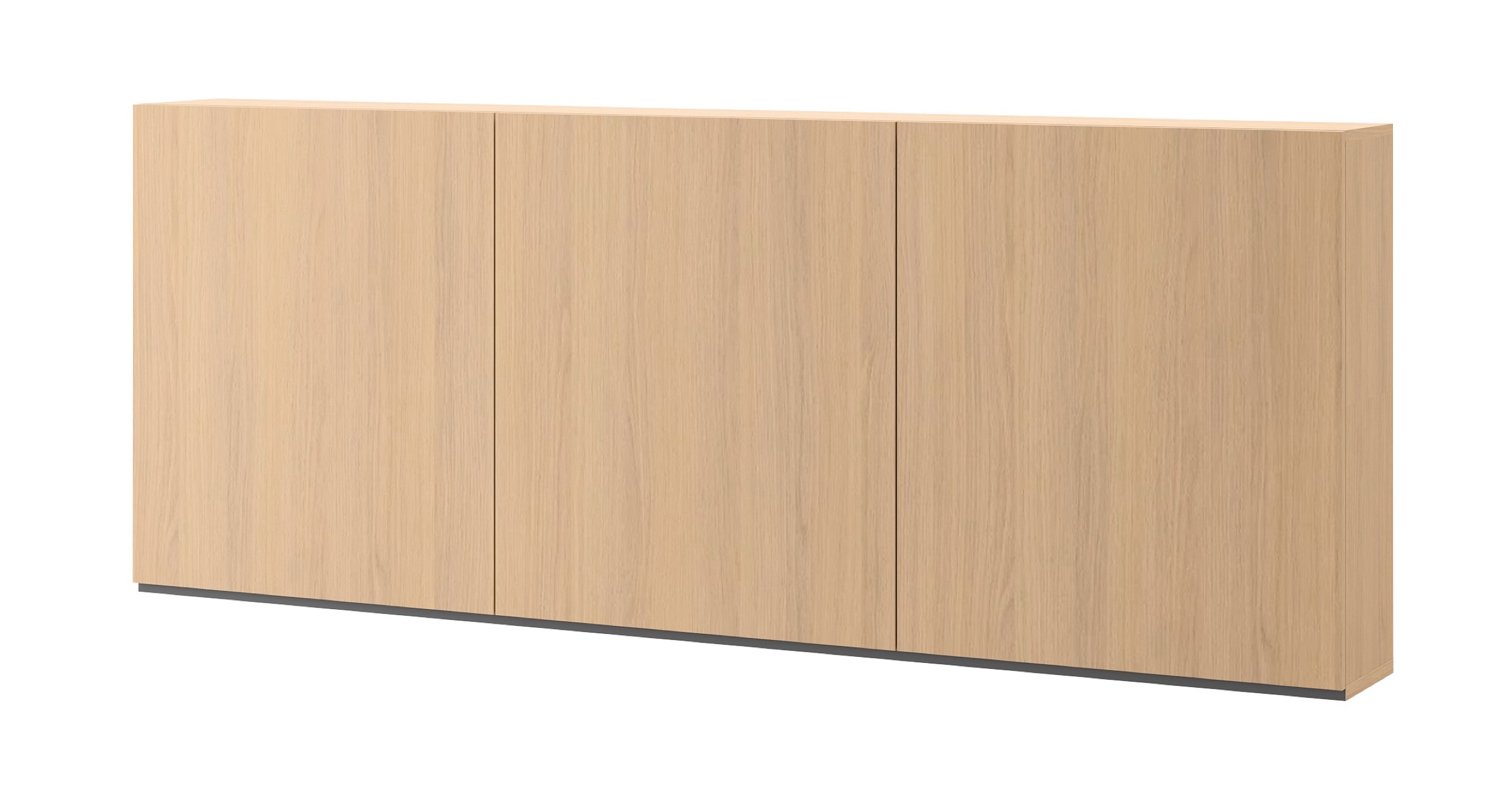 Jugendschrank Woow, dreitürig, hängend mit Regalen, 210 cm, gebleichte Vincenza-Eiche - zdjęcie 1