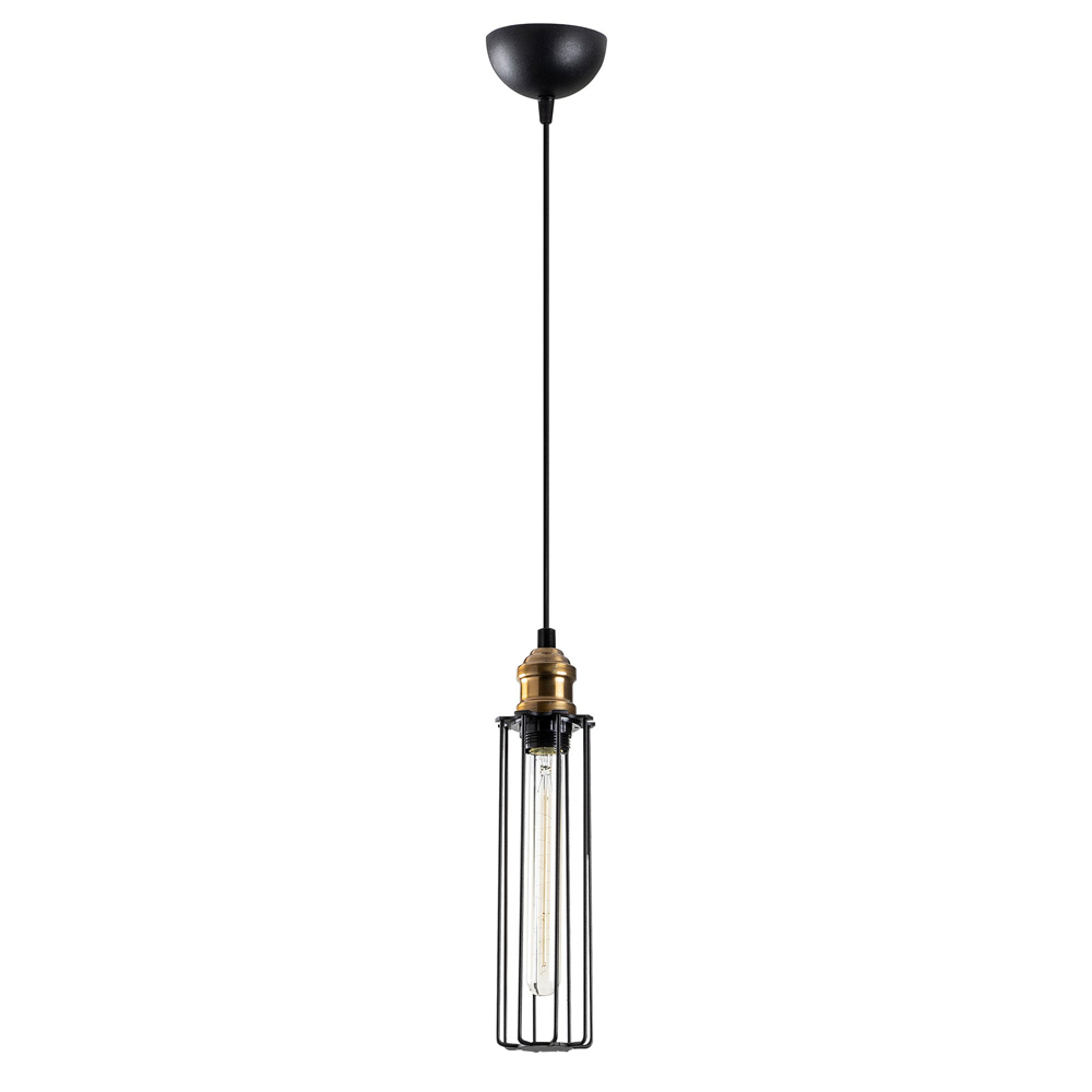 Lampa sufitowa Sirarer industrialna średnica 8 cm czarna - zdjęcie 1