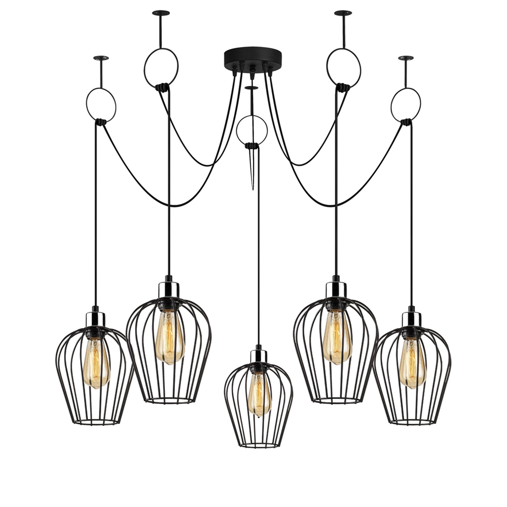 Lampa wisząca Koeia kaskada x5 - zdjęcie 1