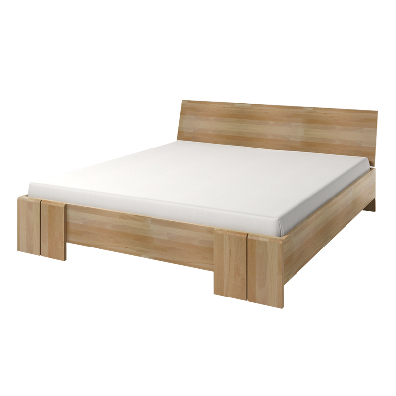 Łóżko Loke z drewna bukowego - zdjęcie 1