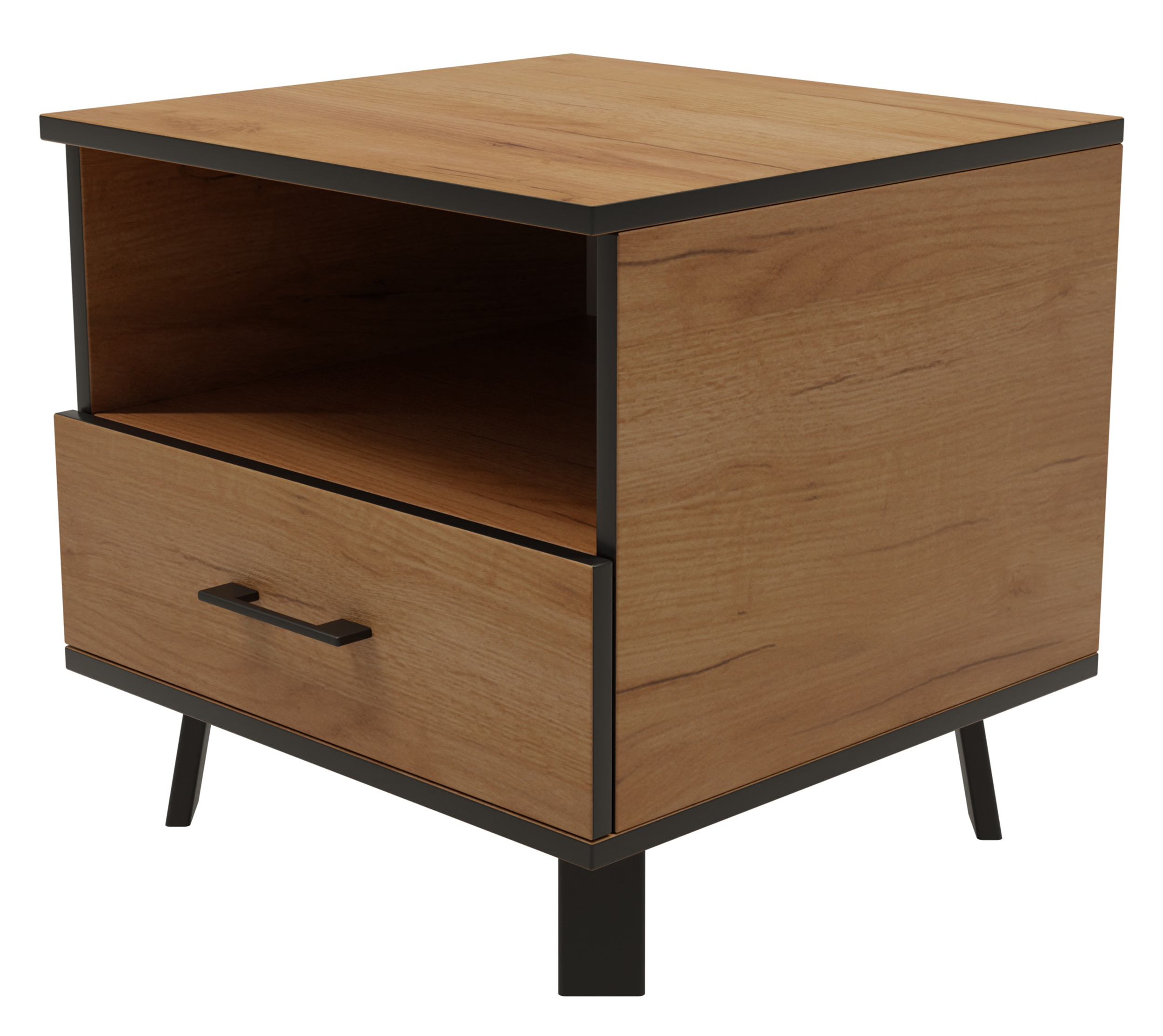 Szafka nocna Farropi 45x47 cm dąb craft złoty - zdjęcie 1