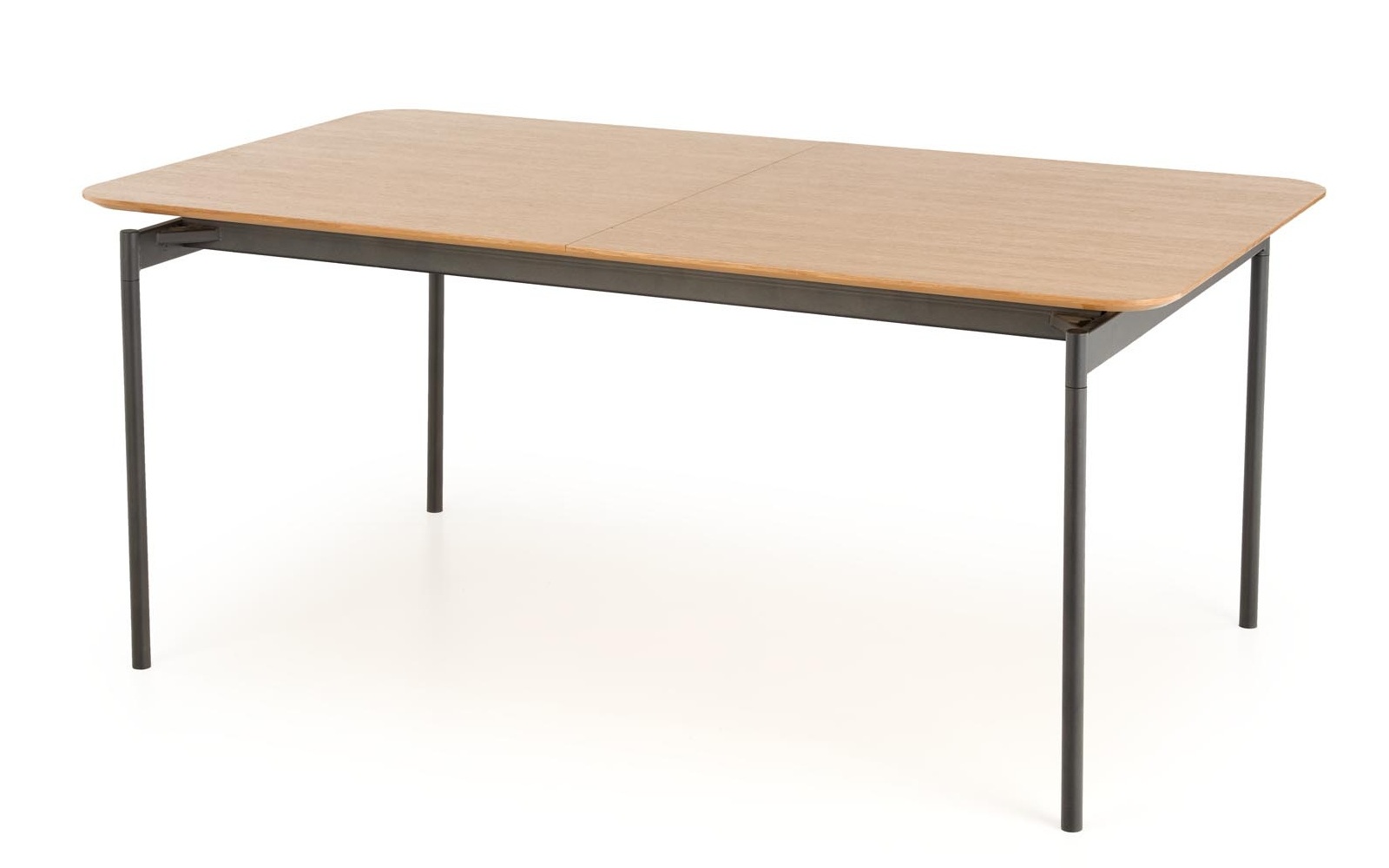 Stół rozkładany Newelliwors 170-250x100 cm dąb naturalny/czarny - zdjęcie 1