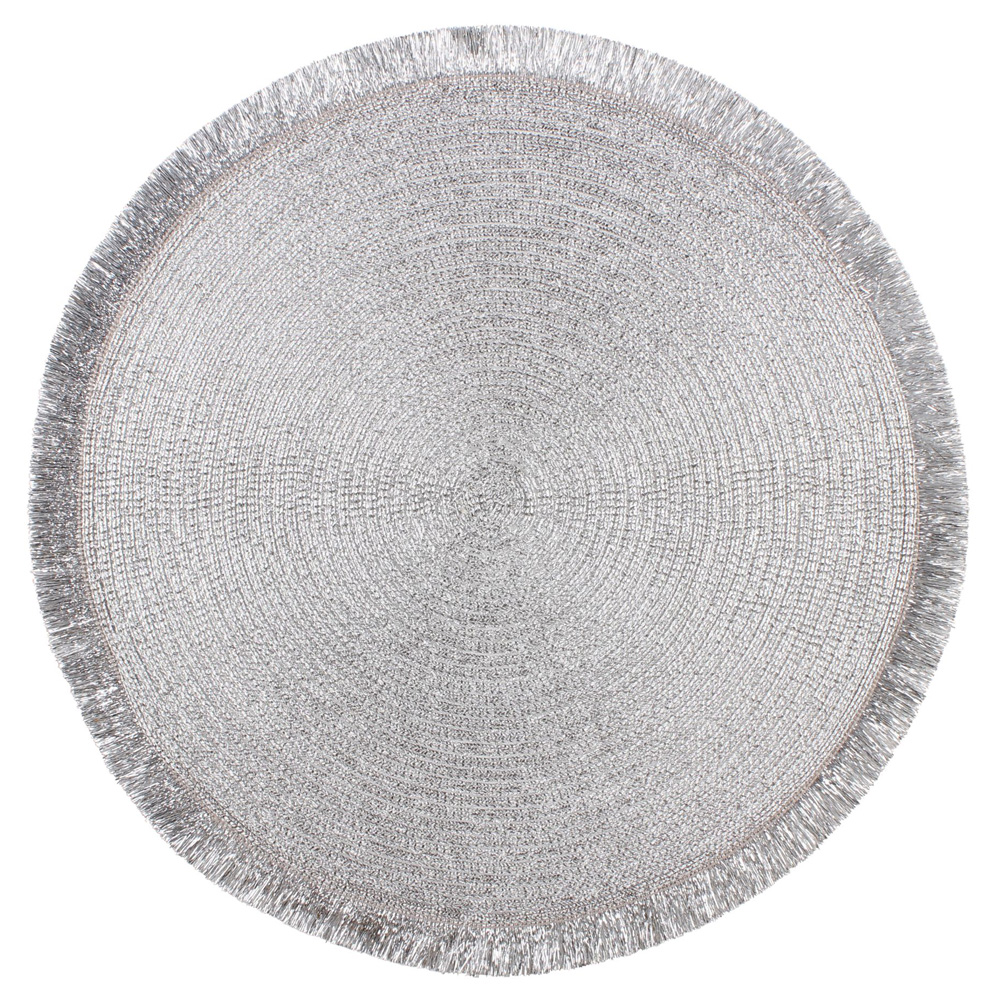 Podkładka pod talerz Ilja średnica 38 cm srebrna - zdjęcie 1
