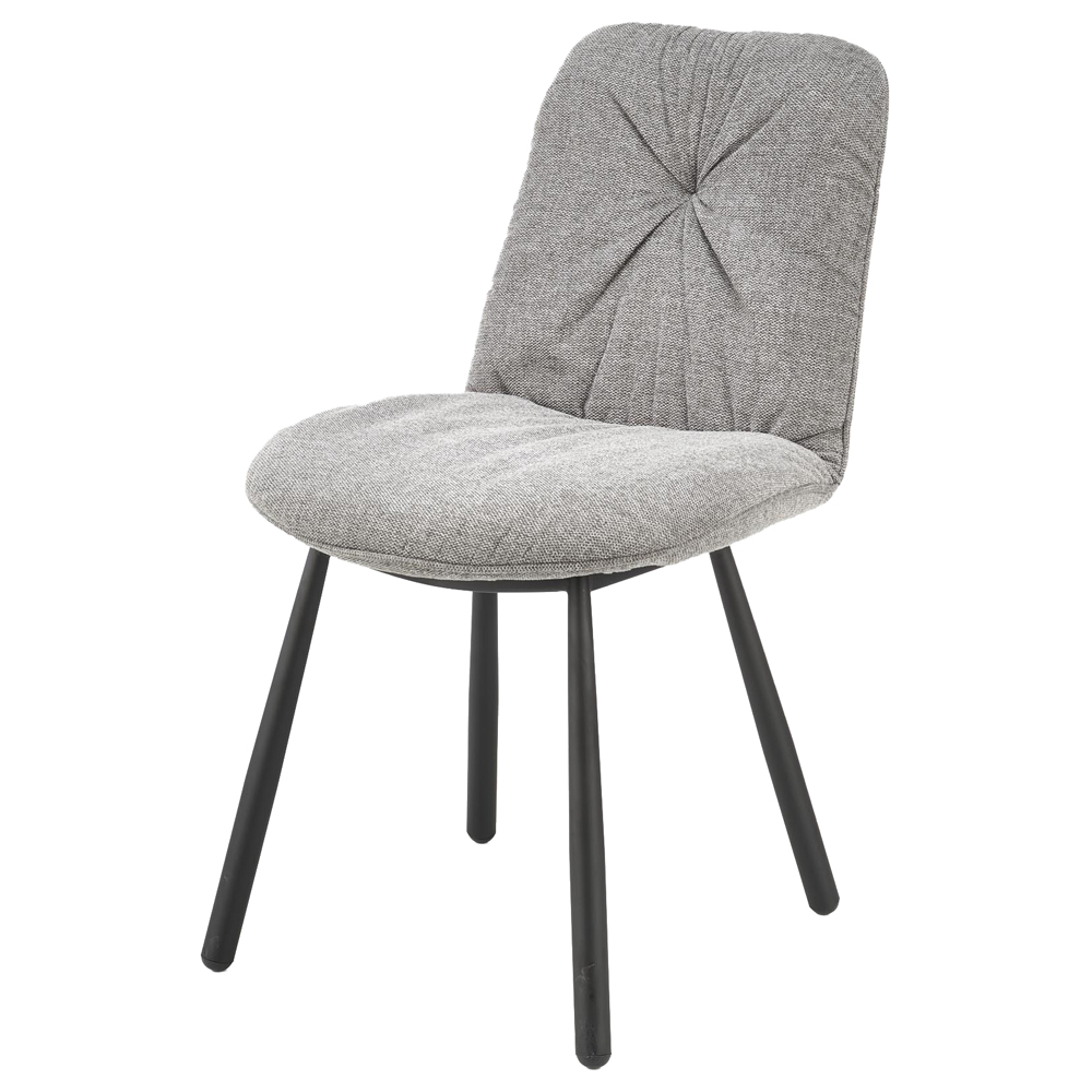 Krzesło tapicerowane Moverse popielate - zdjęcie 1