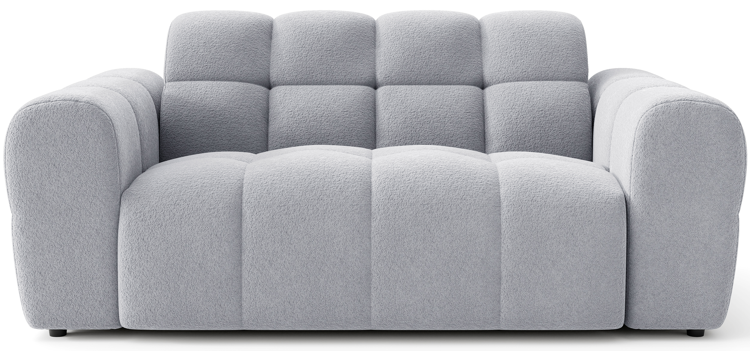 Sofa dwuosobowa Monti jasnoszara szenil
