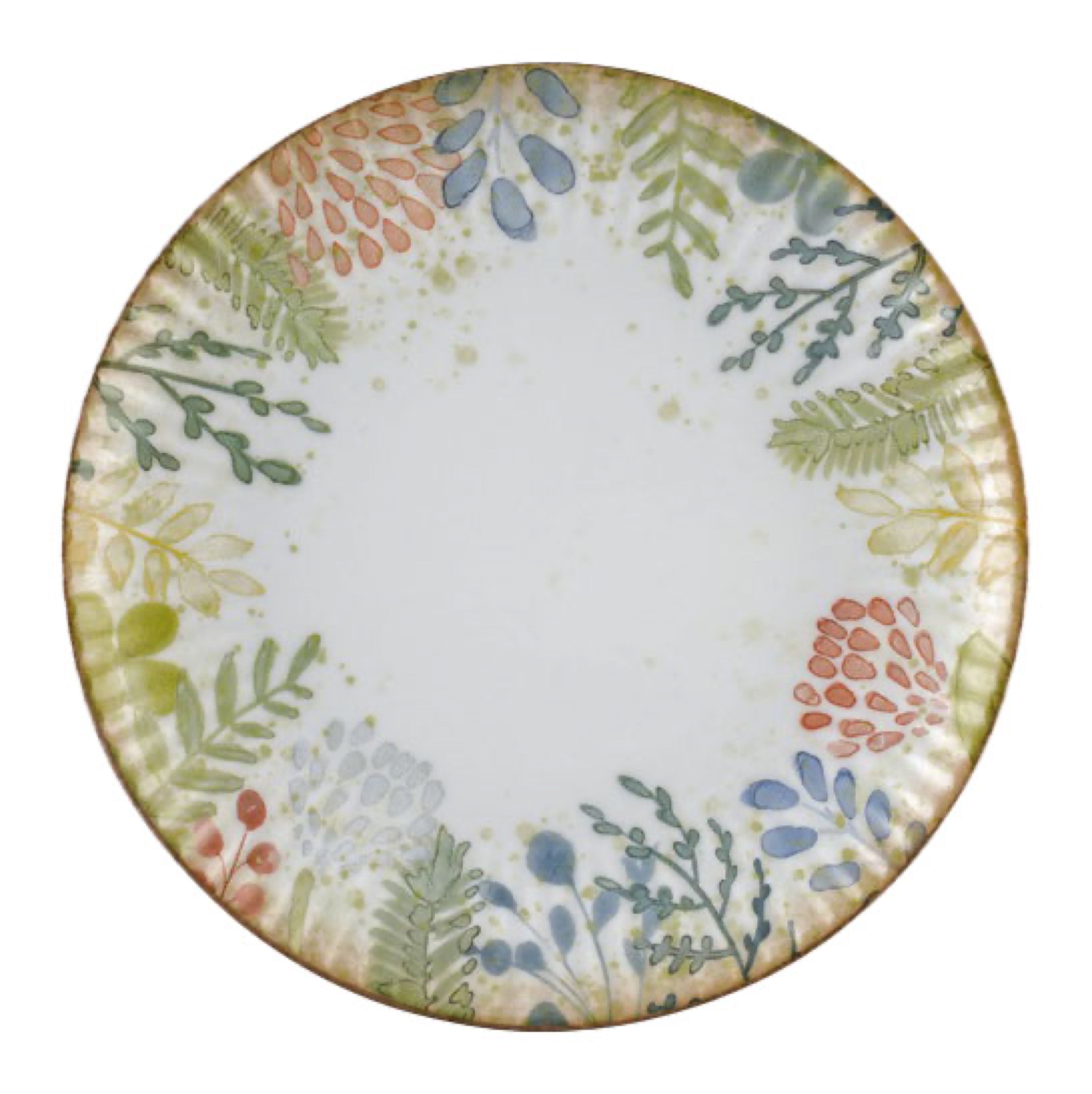 Talerz płytki porcelanowy Daisy 20,5 cm wielokolorowy - zdjęcie 1