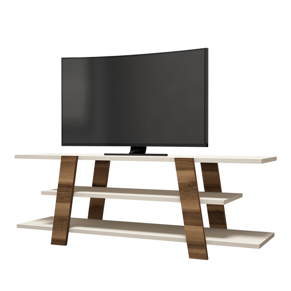 Szafka RTV Vidalo z kremowymi półkami - zdjęcie 1