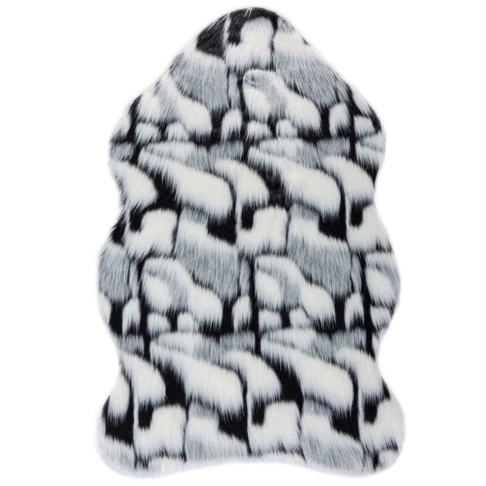 Dywan dziecięcy Narsee sztuczne futerko 60x90 cm szary - zdjęcie 1