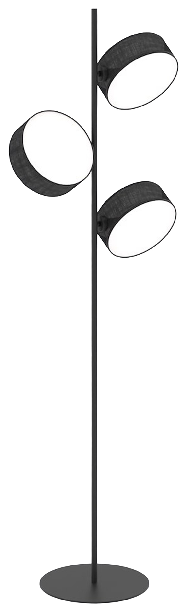 Lampa podłogowa Drumz x3 czarna - zdjęcie 1