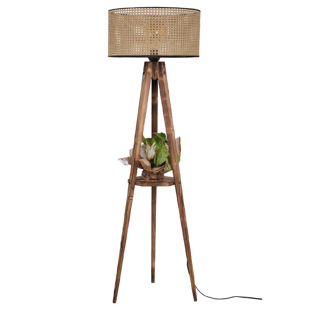 Lampa stojąca Diedulate brązowa - zdjęcie 1