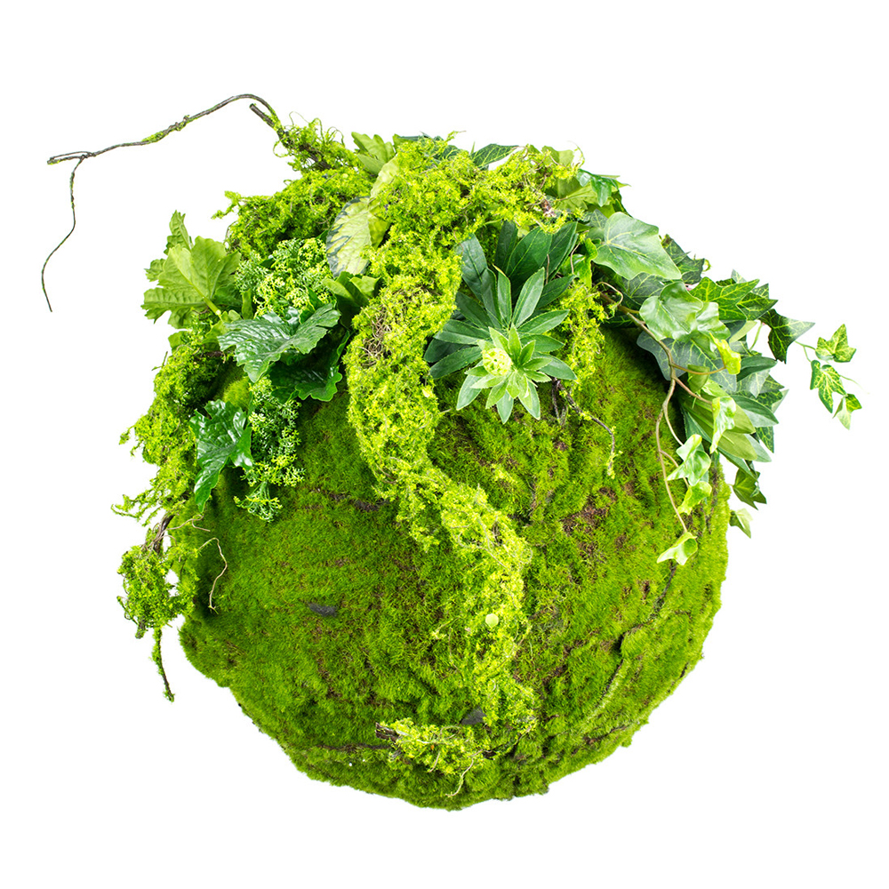 Sztuczna roślina Reinkles Kokedama mech 35 cm - zdjęcie 1